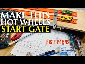 How to MAKE a Hot Wheels Start Gate / DIY Die Cast Car Start Line / Hot Wheels Racing / FREE PLANS