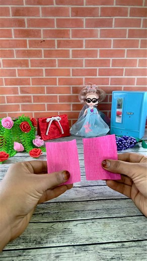 DIY crepe paper pink rose flower 🌹 craft Idea #diy #rose #flower #crepepaper #sorts