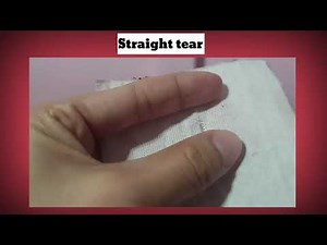 Darning stitch ( Straight tear )