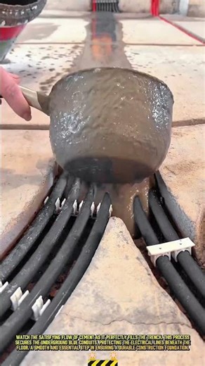 Best of Cement Filling Process for Cable Trench Covering #dailywork #flooring