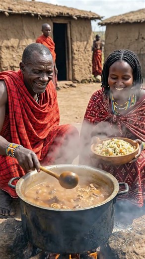 Incredible African Tribe Eating Meat with Traditional Rice | Real Primitive Feast! #primitivecooking