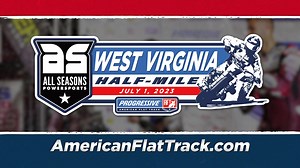 Flat track motorcycle racing is heading to West Virginia Motor Speedway on Saturday, July 1! 🏁 | American Flat Track