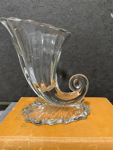 Vintage Heisey Warwick Clear Glass Cornucopia Vase - Etsy Canada