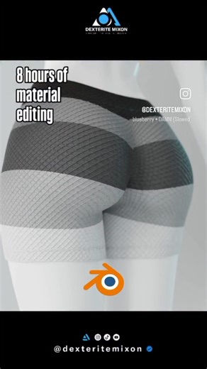 After cloth simulation. material. Bumb map , color ramp, Decimate modifier... #blender3d #b3d