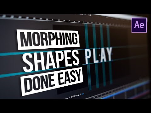 Morphing Shapes into Text Done Easy | After Effects Tutorial | QUICK TIPS #1