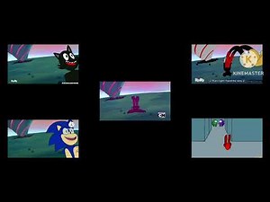 Other friends mashup (spinel cartoon cat sonic Mickey Mouse & among us)