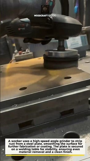Rust Removal Using Angle Grinder | Clean Metal Surface Fast #metalwork #grinding #rustremoval