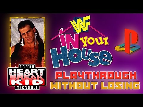 WWF In Your House (PS1) Playthrough. Shawn Michaels. Hard Difficulty. SEASON MODE.