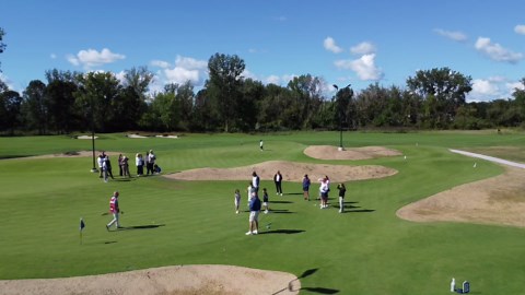 Drone video shows new 'Wee Course' at Harbor Shores