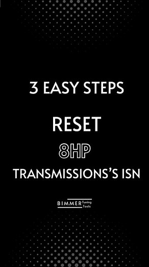 Reset BMW 8HP ISN Transmission Immobilizer - BTT 8HP ISN Reset