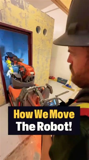 How we move the robot! #renovation #construction #demolition #tools #remodelling