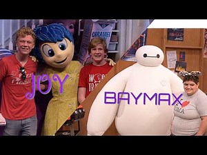 Meeting Joy from Inside Out and Baymax from Big Hero 6 | Disney World Epcot