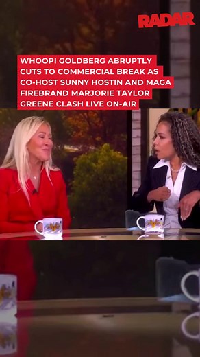 Chaos on the set! Watch the shocking moment Whoopi Goldberg slammed the brakes on 'The View' mid-discussion as Sunny Hostin and MAGA Firebrand Marjorie Taylor Greene went head-to-head. Link below for details. (🎥: YOUTUBE) https://radaronline.com/p/the-view-sunny-hostin-marjorie-taylor-greene-clash-whoopi-break/ | Radar Online