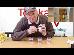 Inhibitor test. Finding out if inhibitors for central heating boilers show up on different tests