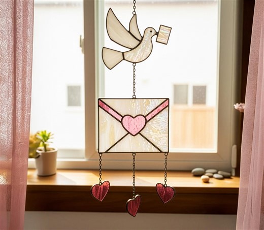 Beginner Stained Glass Patterns - Love Letter Template for Valentine Day PNG & PDF Digital Download - Etsy