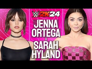 💥 Jenna Ortega v Sarah Hyland w/Ariel Winter | WWE 2K24 💥