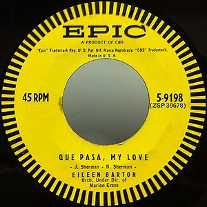 Eileen Barton - Que Pasa, My Love / The Bean Song