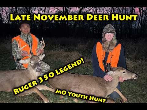 Second Youth Firearm Deer Hunt with 350 Legend Rifle - Devin and Ronnie!