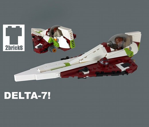 LEGO MOC-221566 Delta 7 Version 2 (2025 update) (Star Wars 2025)