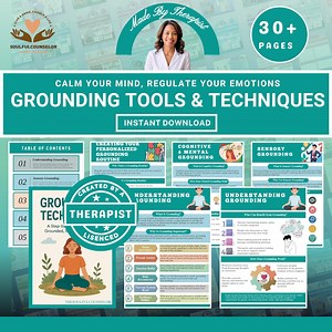 Grounding Techniques Guide, Anxiety, Trauma, Mental Health (PDF) - Etsy