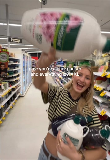 one shower gel for each packing cube #backpacker #backpackinglife #backpackinglifestyle #backpacking #packingcube