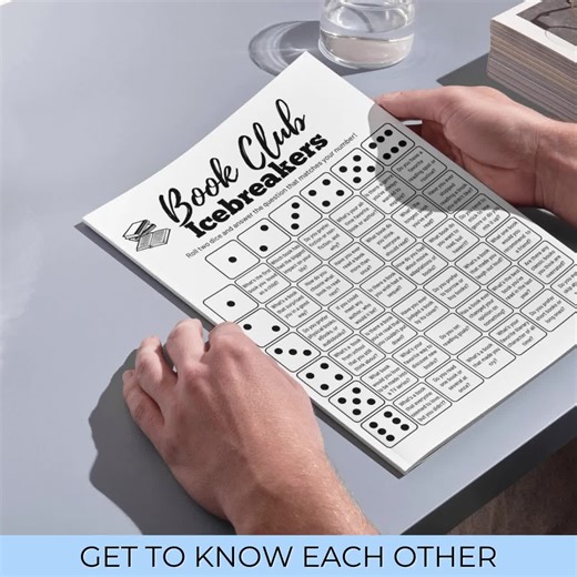 Book Club Icebreaker Game, Digital Download for Reading Groups, Printable Fun Get to Know You Activity for Book Lovers - Etsy