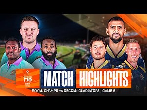 2025 Abu Dhabi T10 I Match 06 Highlights: Royal Champs vs Deccan Gladiators | Season 9