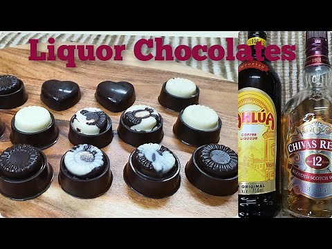 Liquor Chocolate | Special Homemade Liquor Chocolates Recipe | Rum/Scotch/Coffee Liqueur Chocolates