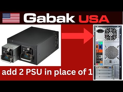 how to install 2 power supplies in a PC for power redundancy (installing a redundant psu)