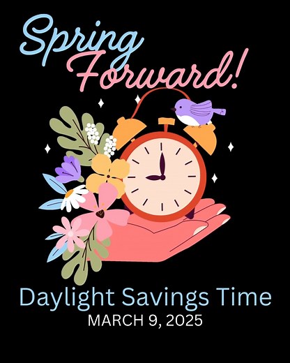 🌟 Don't forget to Spring Forward! 🌟 Friendly reminder to set your clocks forward one hour this weekend. Daylight Saving Time begins on [Insert Date Here]! ⏰🌸 #DaylightSavingTime #SpringForward | Pokaiks Reconciliation Society