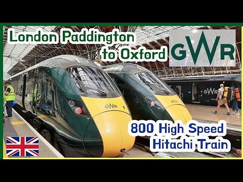 GWR Class 800 High Speed Hitachi Train Full Journey - Paddington to Oxford via Reading | 2022