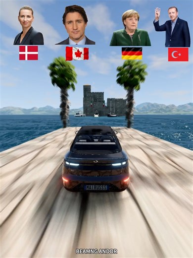 👑 Die Dienstwagen der Weltführer versuchen den UNMÖGLICHEN Wasser-Sprung! 🚗💦 #foryou #challenge #viral #car