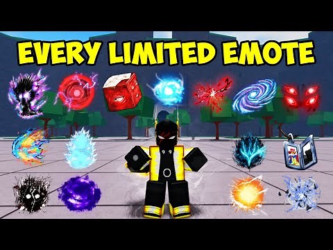 EVERY LIMITED EMOTE in The Strongest Battlegrounds!