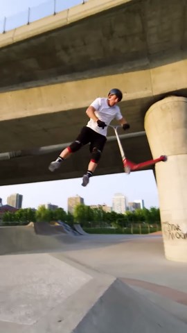 What makes this scooter trick so smooth