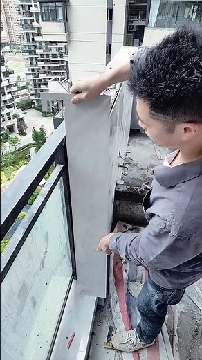 The correct process for installing tiles on a window sill