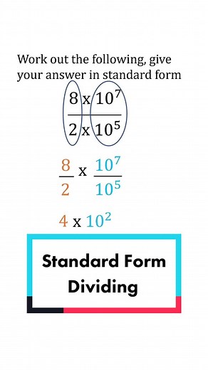 #fyp #standardform #dividing #gcsemaths