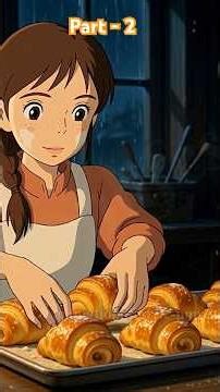 Midnight Bakery 🥐 Cozy Bakery ASMR Animation with Rain Sounds #ghiblistyle #asmrstory