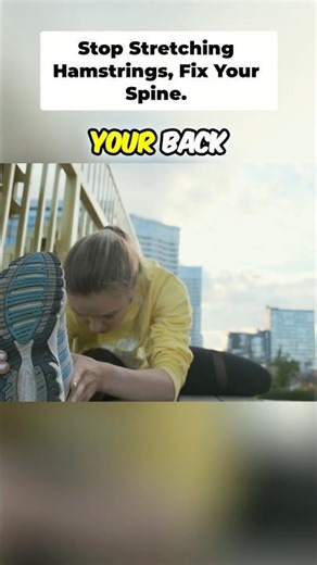 Stop stretching your hamstrings for your back pain! #backpain #spinehealth #backpainrelief