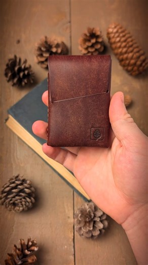Of Bark & Bloom Leather Co. on Instagram: "The Stash, a small leather wallet that fits more than it looks 🪡 Holds up to 10 cards + folded cash. Ultra-minimalist, compact, and handcrafted in Badalassi Carlo Pueblo and Waxy leather Limited Drop: 8 wallets, 8 colors, one of each. Grab yours on Etsy now! #minimalistwallet #everydaycarry #leatherwallet #leathergoods #MadeInCanada"