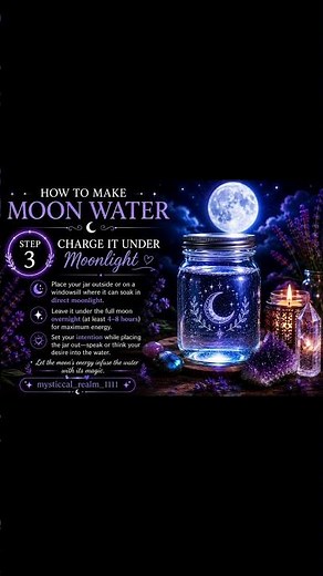 How to Make Moon Water 🌕✨ | Full Moon Ritual for Beginners | Step-by-Step Guide
