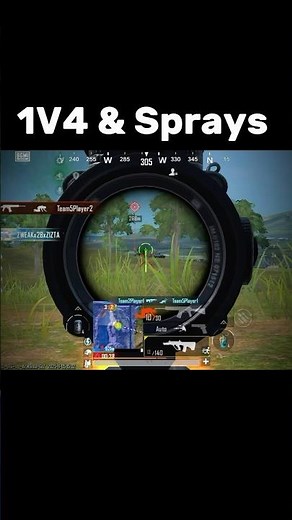 1V4 & SPRAYS⚡️🥶| Iphone 17 Pro | Bgmi Competive Shorts