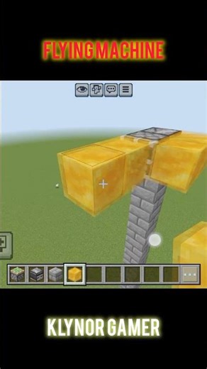 Easiest Flying Machine in Minecraft 🚀 (No Redstone Skills!) #shorts