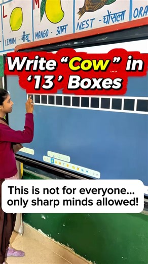 Think Smart & Fit COW in 13 Boxes – Can You Solve This Puzzle? 🧩 #shorts #ytshorts