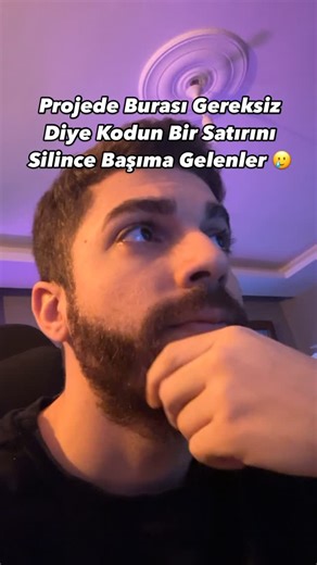 Ahmet ÇAKIR on Instagram: "Neymiş Çalışıyorsa Dokunmayacaksın 😏😏 Siz siz olun bu hatayı yapmayın 🥹 #yazılım #yazılımcıolmak #kodlama #coding #programlama #bilgisayarprogramcılığı #bilgisayarmühendisliği #yazılımmühendisliği #reels #keşfet #fypage #coding #code #softwaredeveloper #yazılımcıolmak #chatgpt #yapayzeka #bilgisayarmühendisliği #programming #kesfet #python #javascript #php"