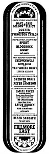 Feb 16, 1971: Rod Stewart / Small Faces / The Grease Band / Savoy Brown at Fillmore East New York, New York, United States | Concert Archives
