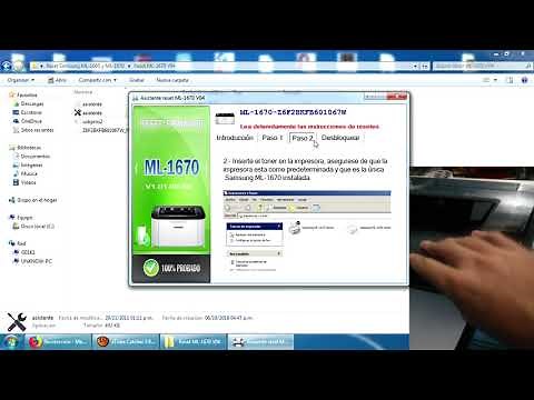 Reset printing counter samsung printer ML-1675 ML-1665 and ML-1670