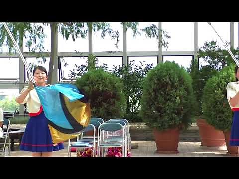 【秋田港・海の祭典】２０１８年７月２８日 秋田県警音楽隊カラーガード・マーチ＆フラッグ演技披露！（セリオンリスタ）