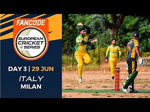 🔴 FanCode European Cricket Series Italy, Milan, 2022 | Day 3 | T10 Live Cricket