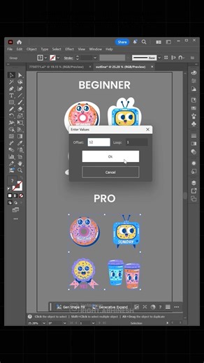 Adobe Illustrator 2026 – Create Bulk Outlines Automatically Like a Pro #abhineshkumar