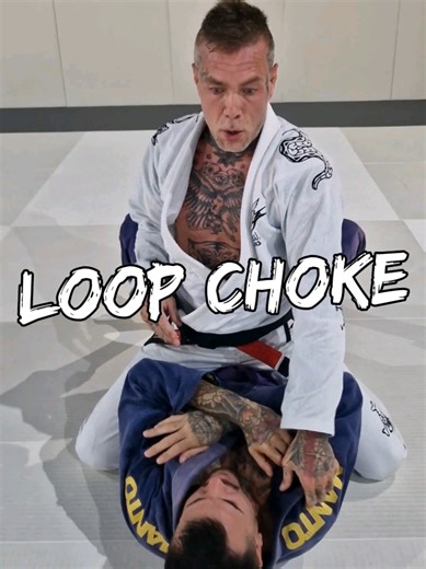 Loop Choke. 🥋 Go train, Have fun! Jiu-Jitsu Never Dies. 🥷 ☠️